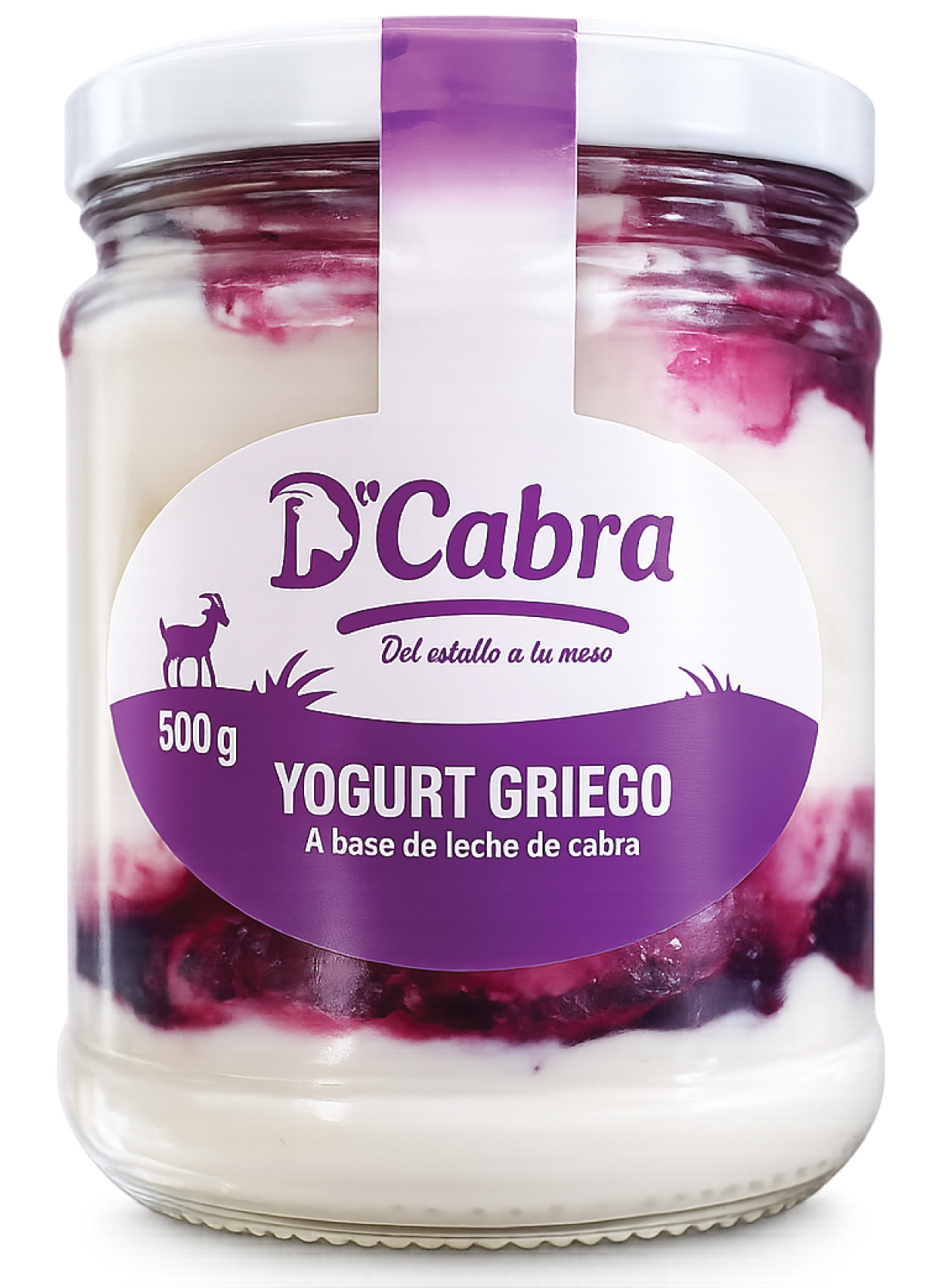 Yogurt Griego + pulpa de Arándano