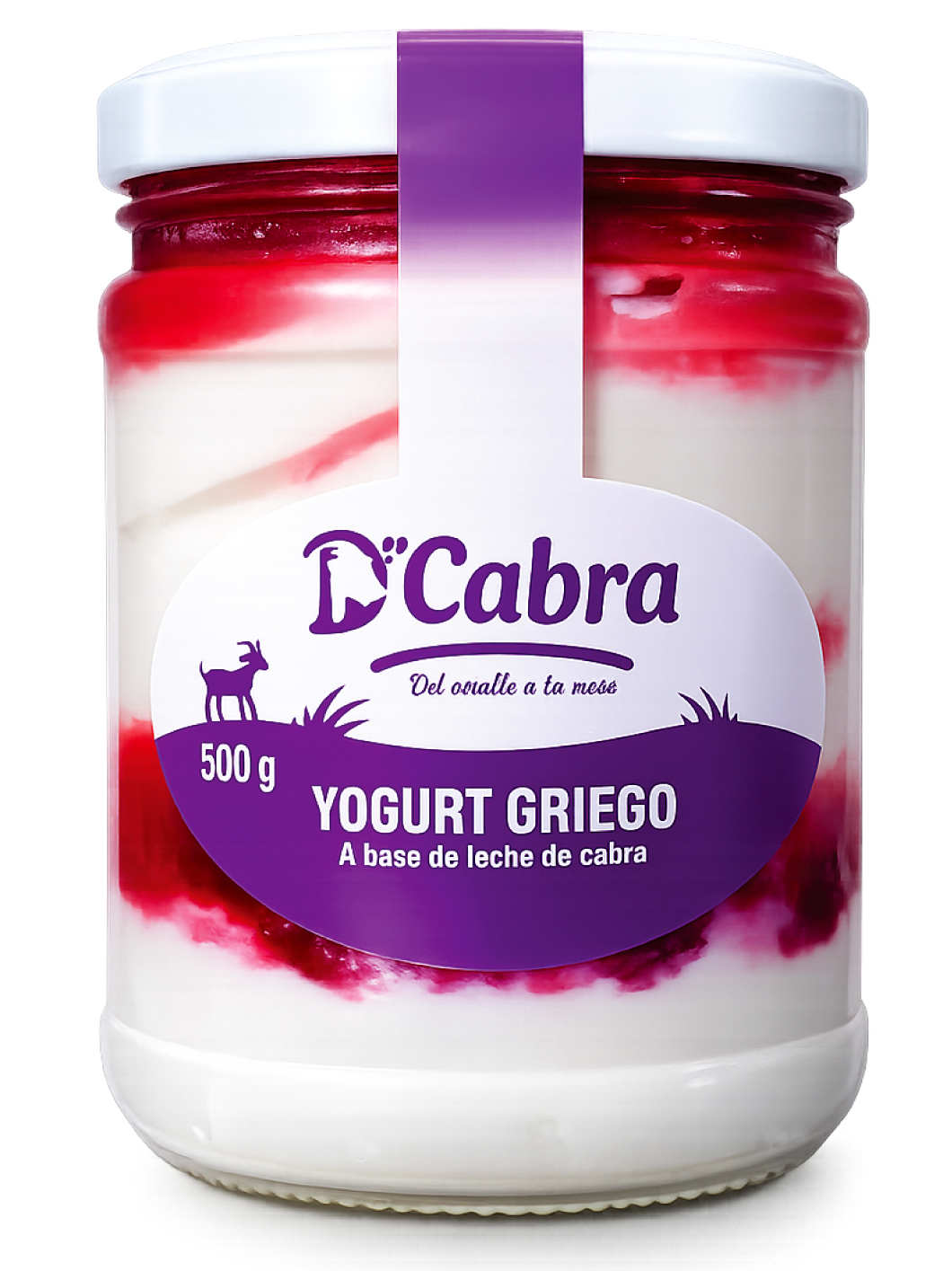 Yogurt Griego + pulpa de fresa