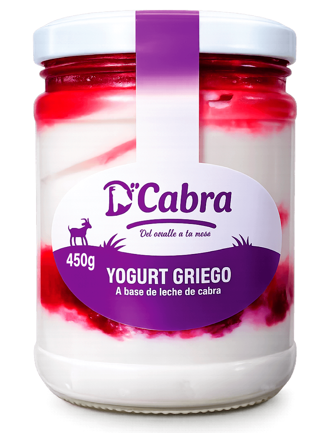 Yogurt Griego + pulpa de fresa